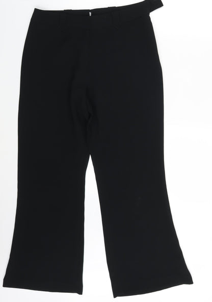Womens UK Size One Size Preworn Regular Fit  Black Trousers