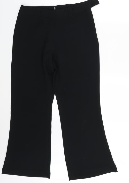 Womens UK Size One Size Preworn Regular Fit  Black Trousers