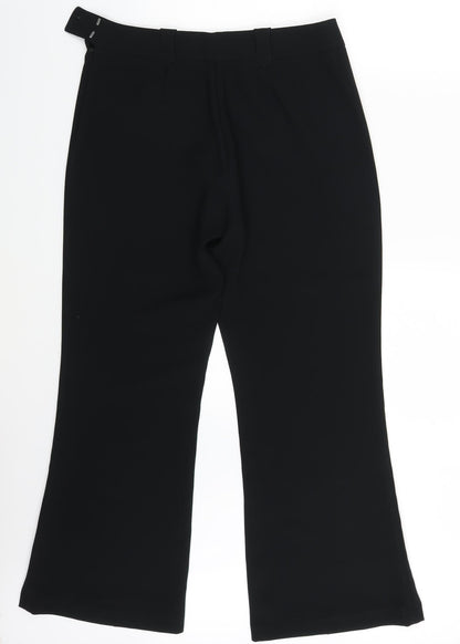 Womens UK Size One Size Preworn Regular Fit  Black Trousers