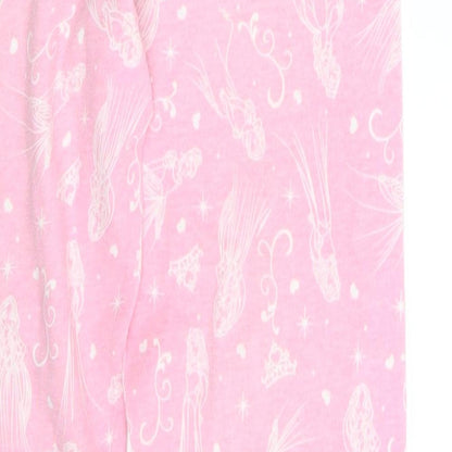 Disney Girls Pink Animal Print  Jogger Trousers Size 9 Years