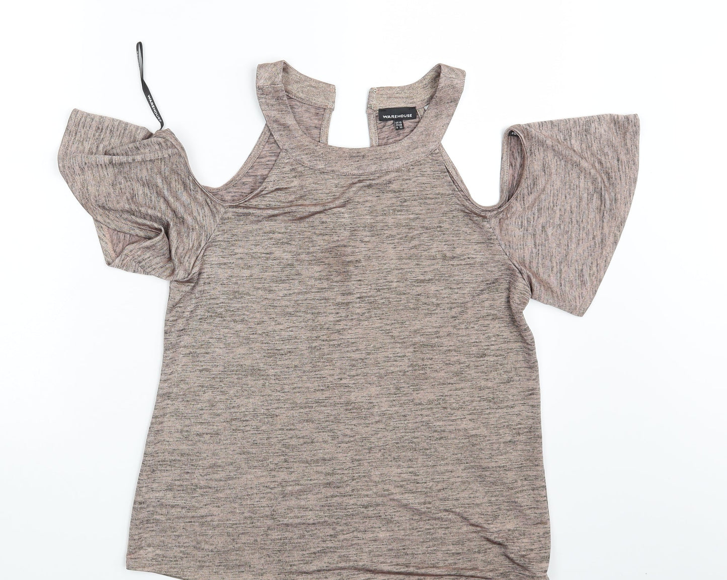 Womens UK Size 10 Warehouse Pink Basic T-Shirt