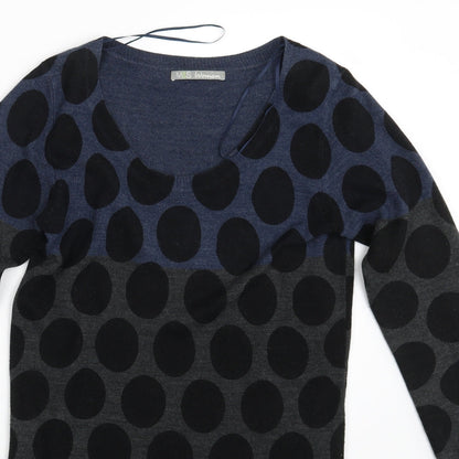 M&S Womens Multicoloured Polka Dot  T-Shirt Dress  Size 10