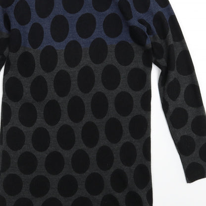 M&S Womens Multicoloured Polka Dot  T-Shirt Dress  Size 10