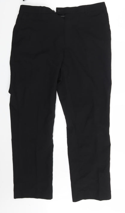 Taylor & Wright Mens Black   Trousers  Size 34 in L25 in