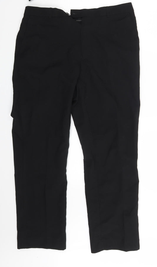 Taylor & Wright Mens Black   Trousers  Size 34 in L25 in