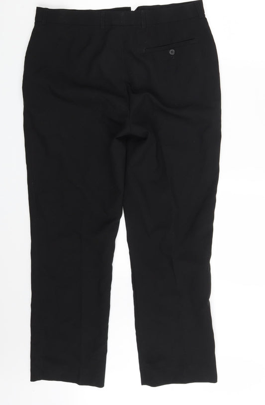 Taylor & Wright Mens Black   Trousers  Size 34 in L25 in