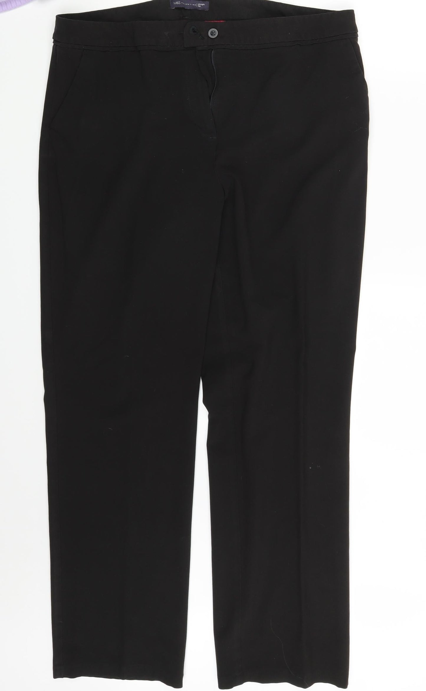 M&S Womens Brown   Dress Pants Trousers Size 16 L28 in