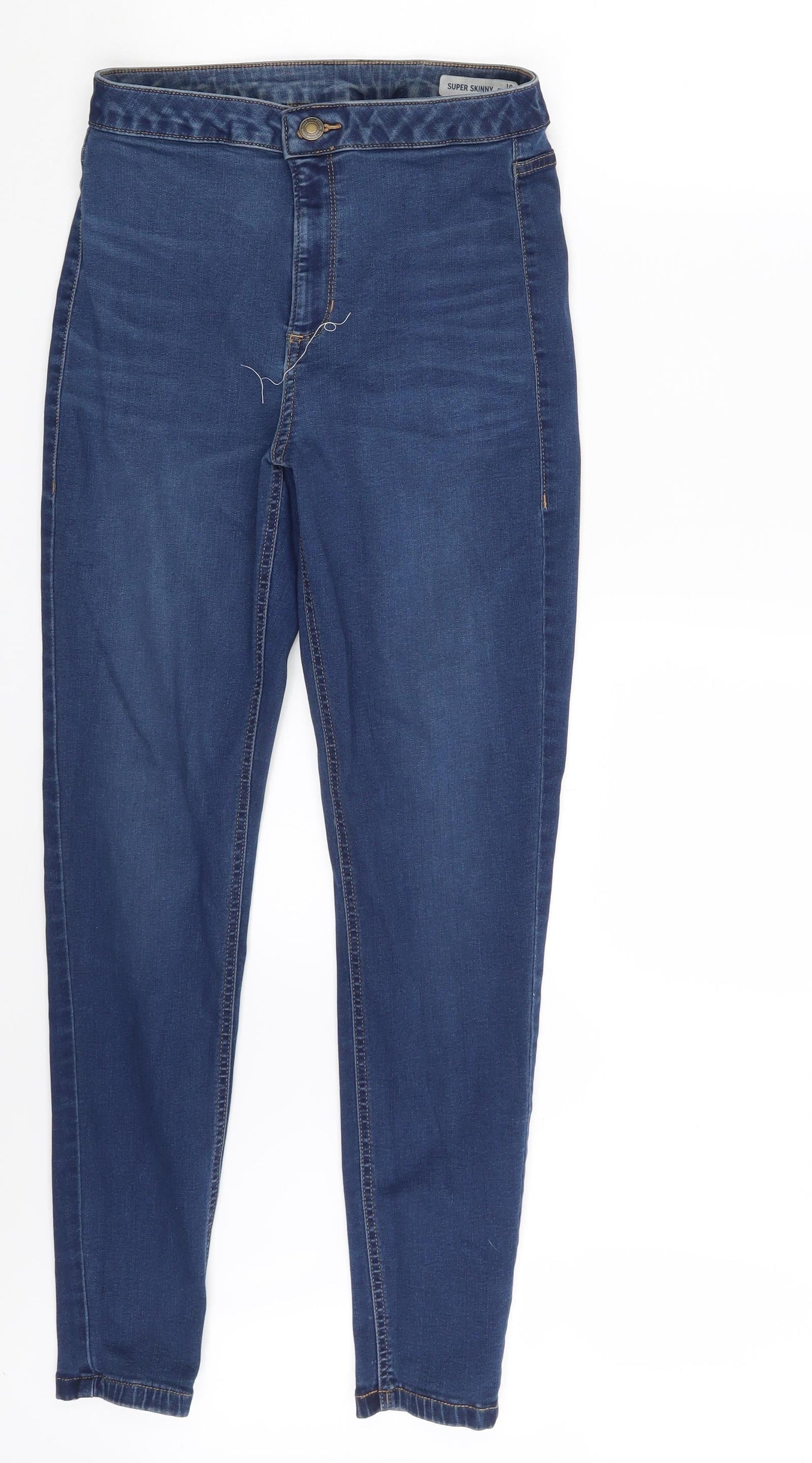 M&S Womens Blue  Denim Skinny Jeans Size 10 L27 in