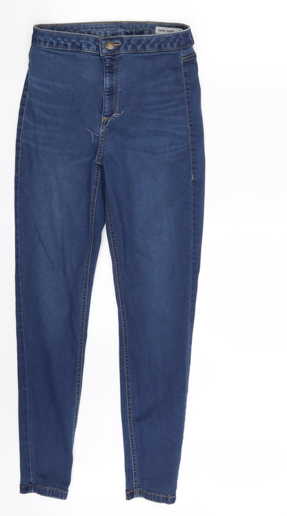 M&S Womens Blue  Denim Skinny Jeans Size 10 L27 in