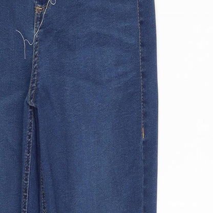 M&S Womens Blue  Denim Skinny Jeans Size 10 L27 in