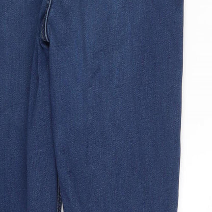 M&S Womens Blue  Denim Skinny Jeans Size 10 L27 in