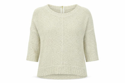 Womens UK Size 8 Warehouse Beige Pullover Jumper