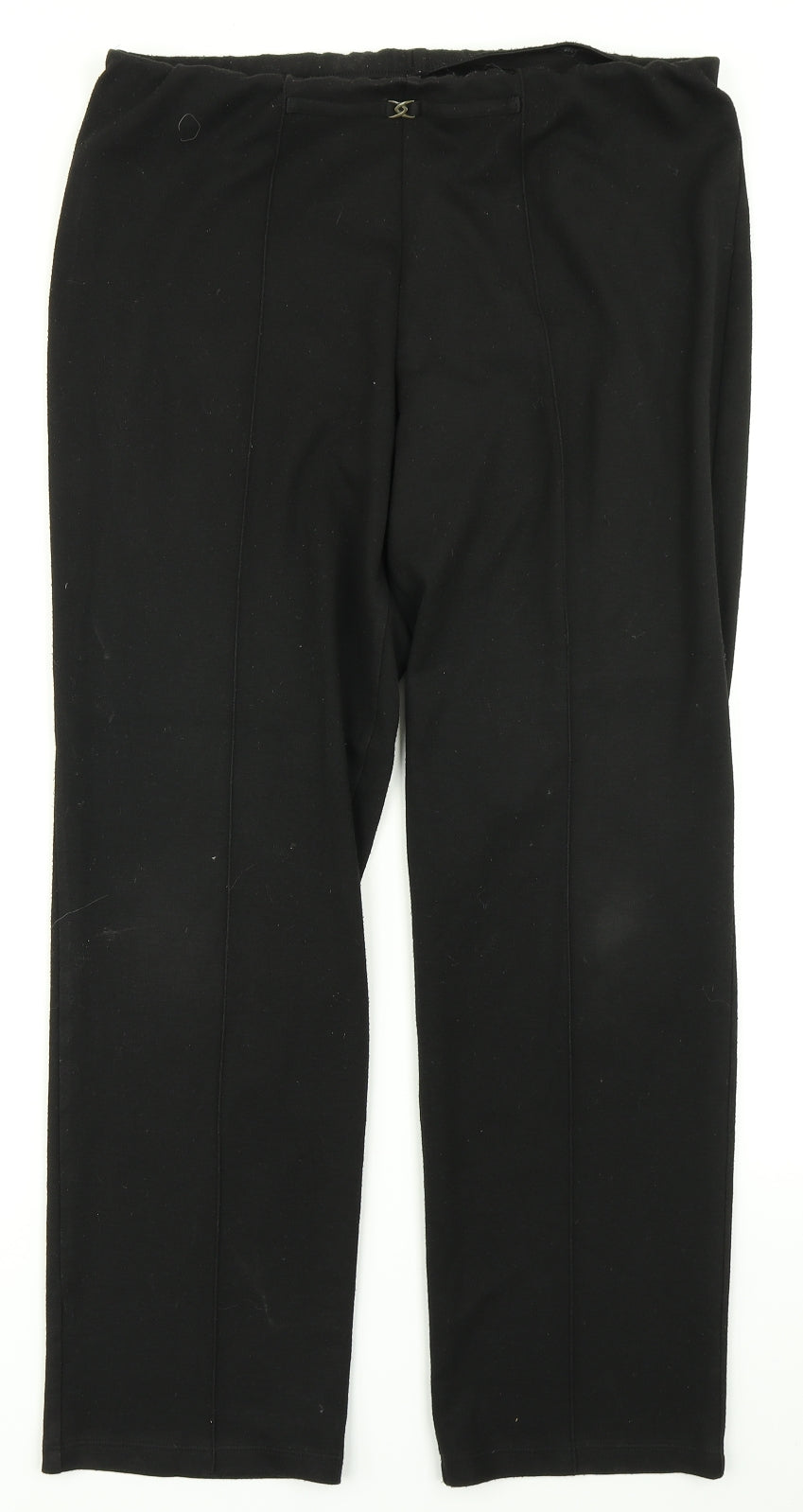 Womens UK Size 14 Marks & Spencer Regular Fit Dress Pants Black Trousers