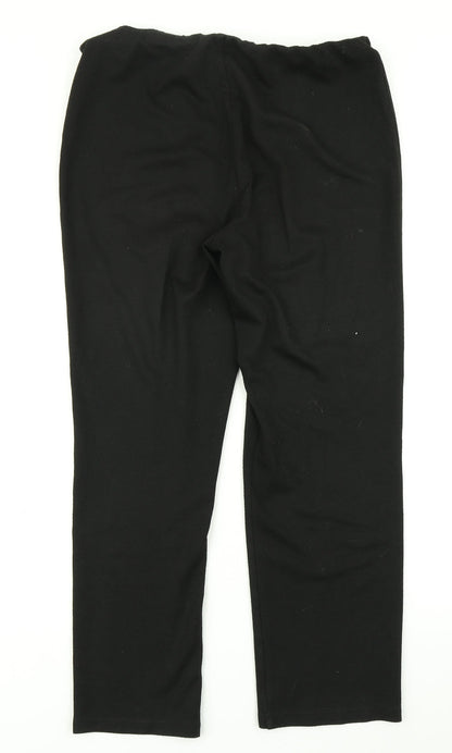 Womens UK Size 14 Marks & Spencer Regular Fit Dress Pants Black Trousers