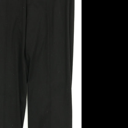 Womens UK Size 14 Marks & Spencer Regular Fit Dress Pants Black Trousers