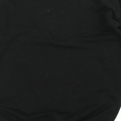 F&F Girls Black Colourblock  Pullover Sweatshirt Size 10-11 Years