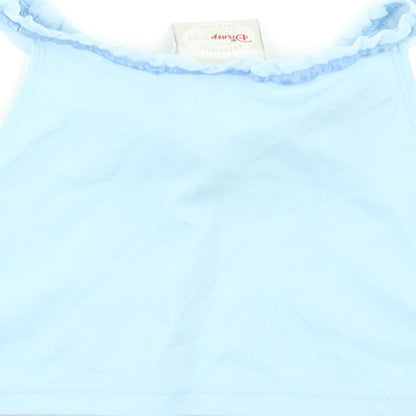 Disney Girls Blue   Cropped Tank Size 2-3 Years  - Disney Cinderella