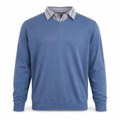 Mens UK Size M Southbay Blue Pullover Jumper