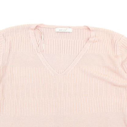 Per Uap Womens Pink  Knit Pullover Jumper Size 16