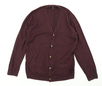Gap Womens Purple  Knit Cardigan Jumper Size L