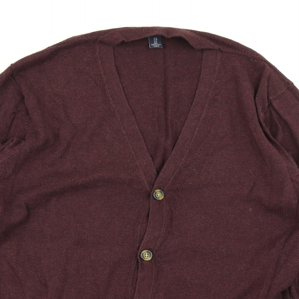 Gap Womens Purple  Knit Cardigan Jumper Size L