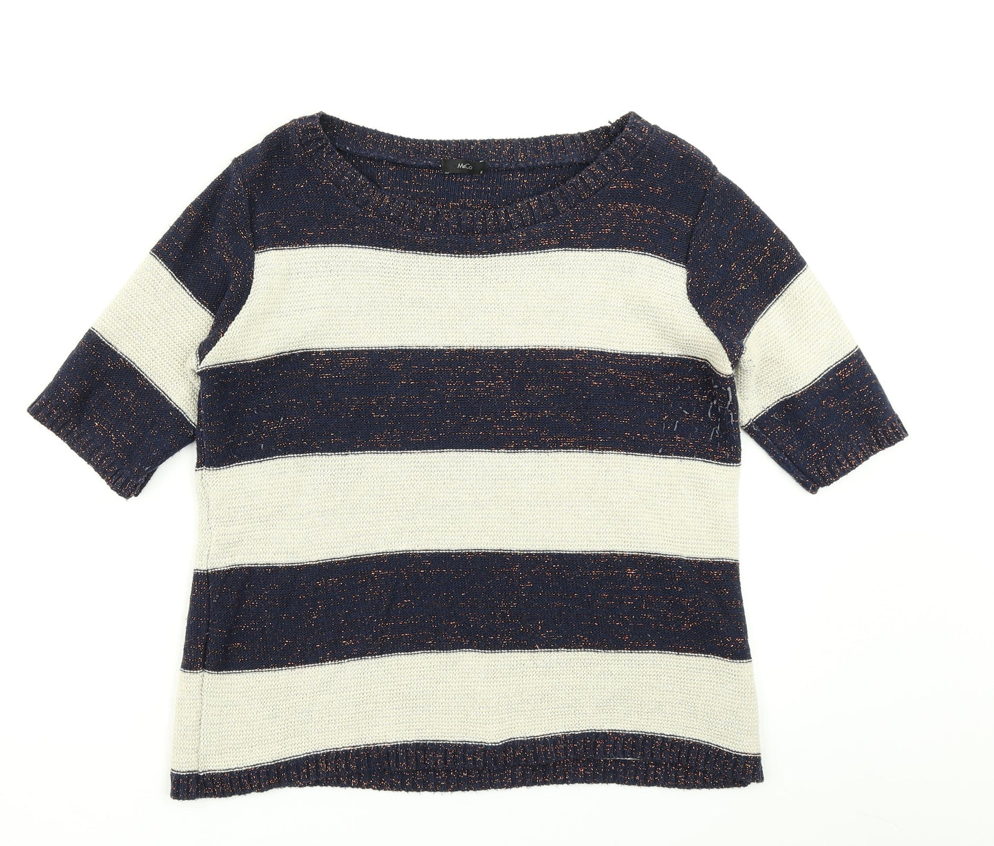 Womens UK Size M M&Co Beige Pullover Jumper