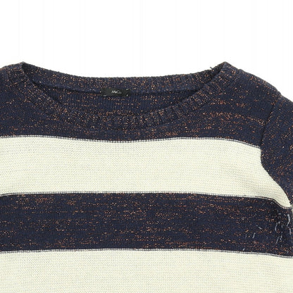 Womens UK Size M M&Co Beige Pullover Jumper