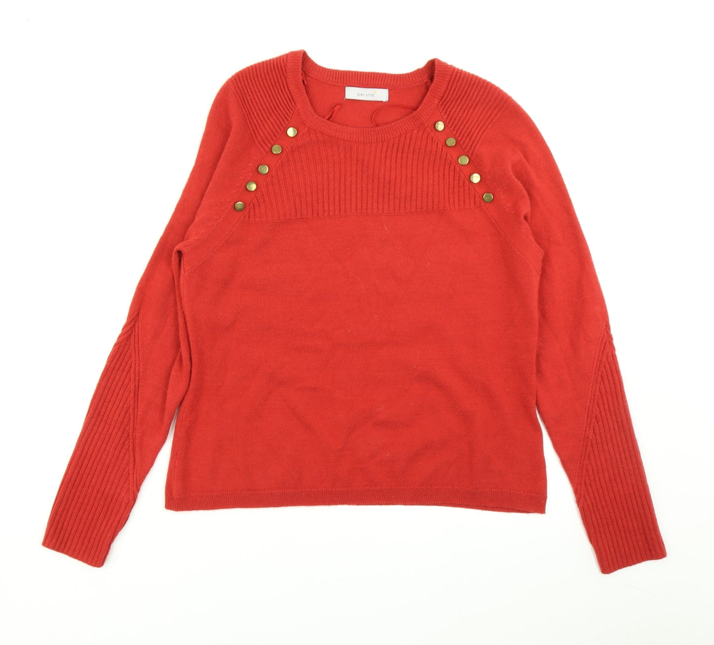Womens UK Size 12 Per Una Red Pullover Jumper