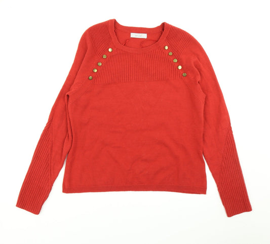 Womens UK Size 12 Per Una Red Pullover Jumper