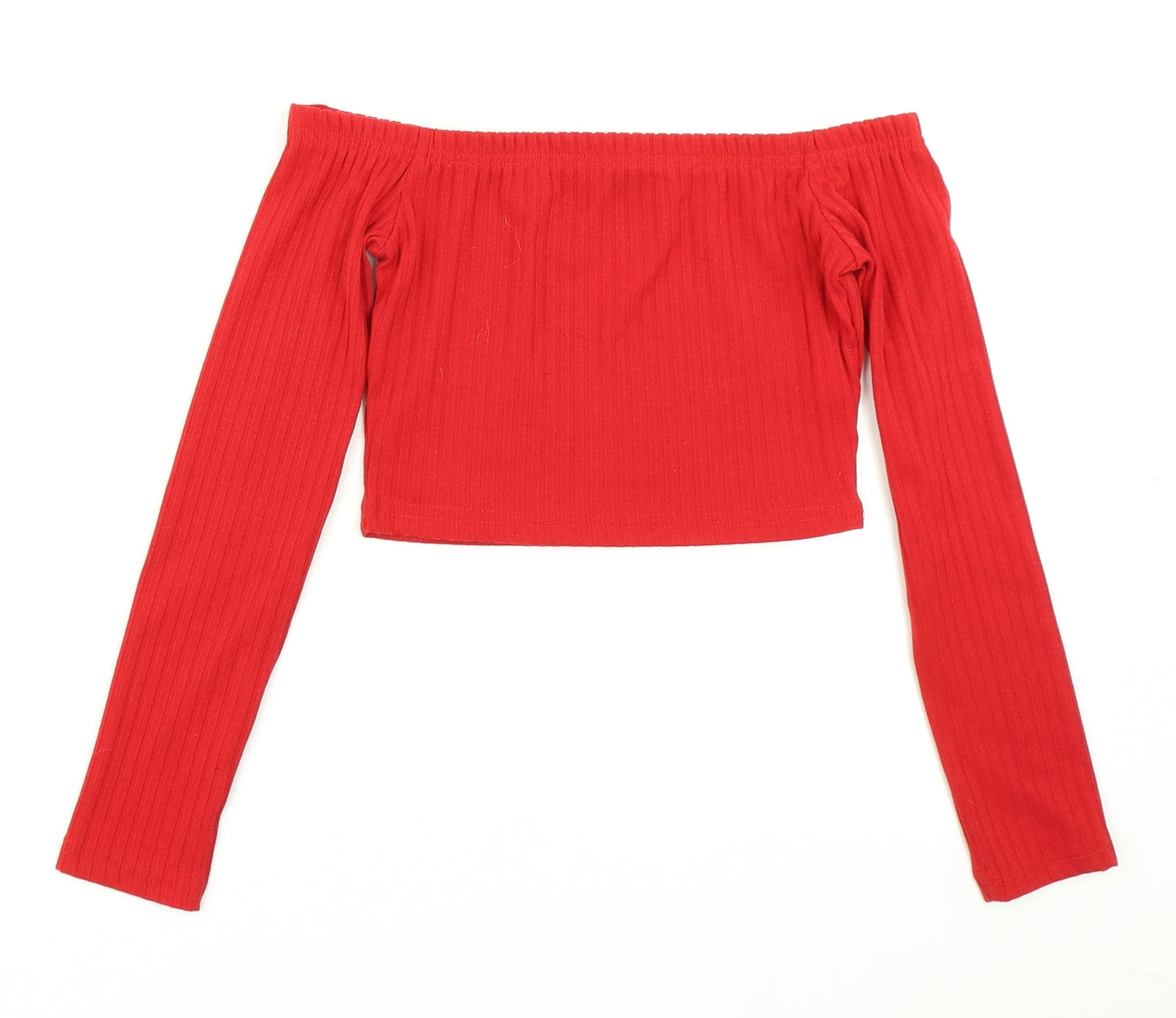 SheIn Womens Red   Cropped T-Shirt Size S