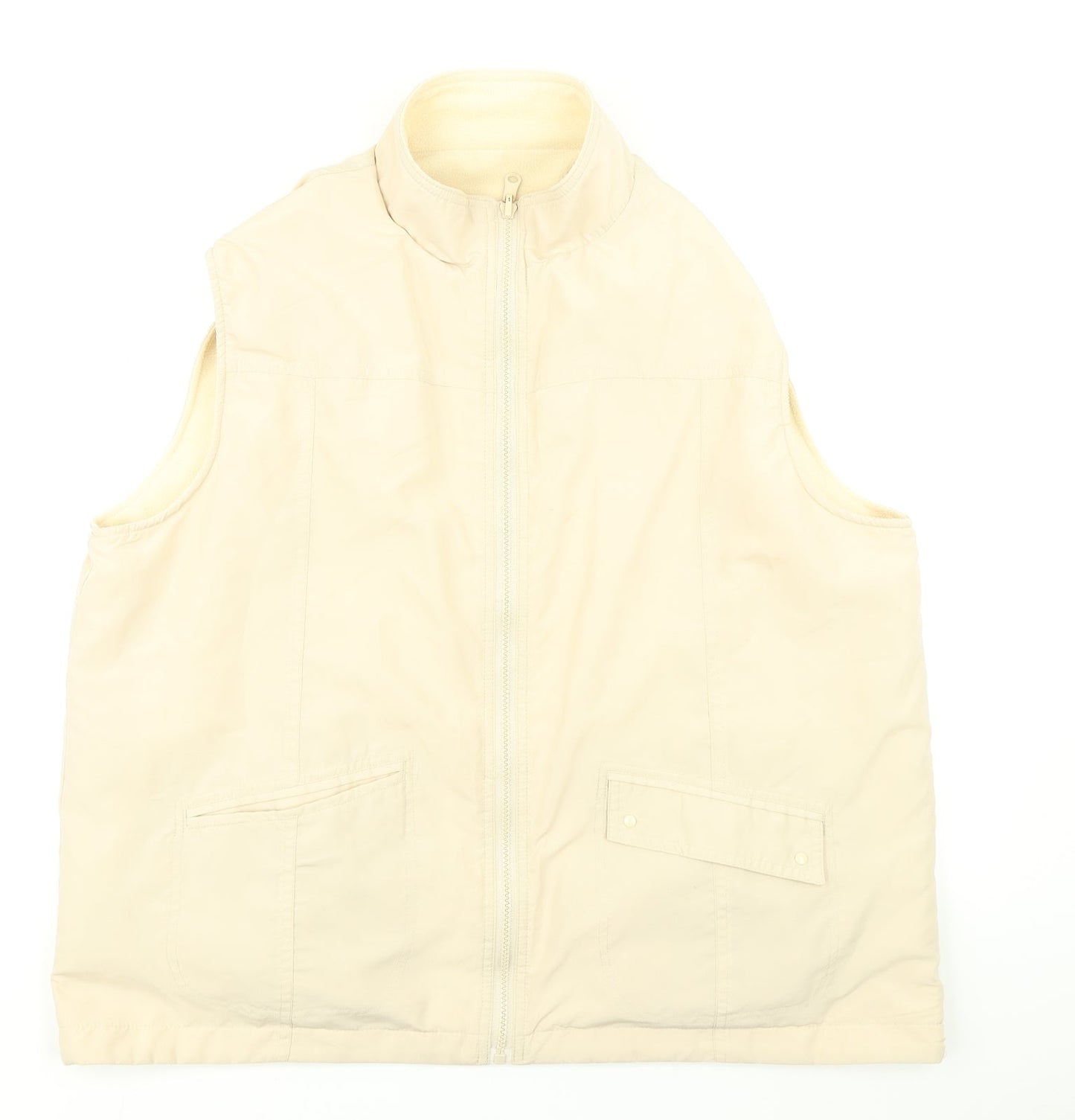 Womens UK Size L Bonmarché Beige Gilet