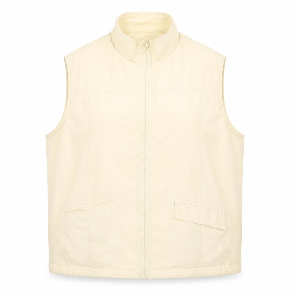 Bonmarché Womens Beige Gilet Coat Size L