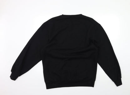 Mens UK Size S H&M Black Pullover Sweatshirt