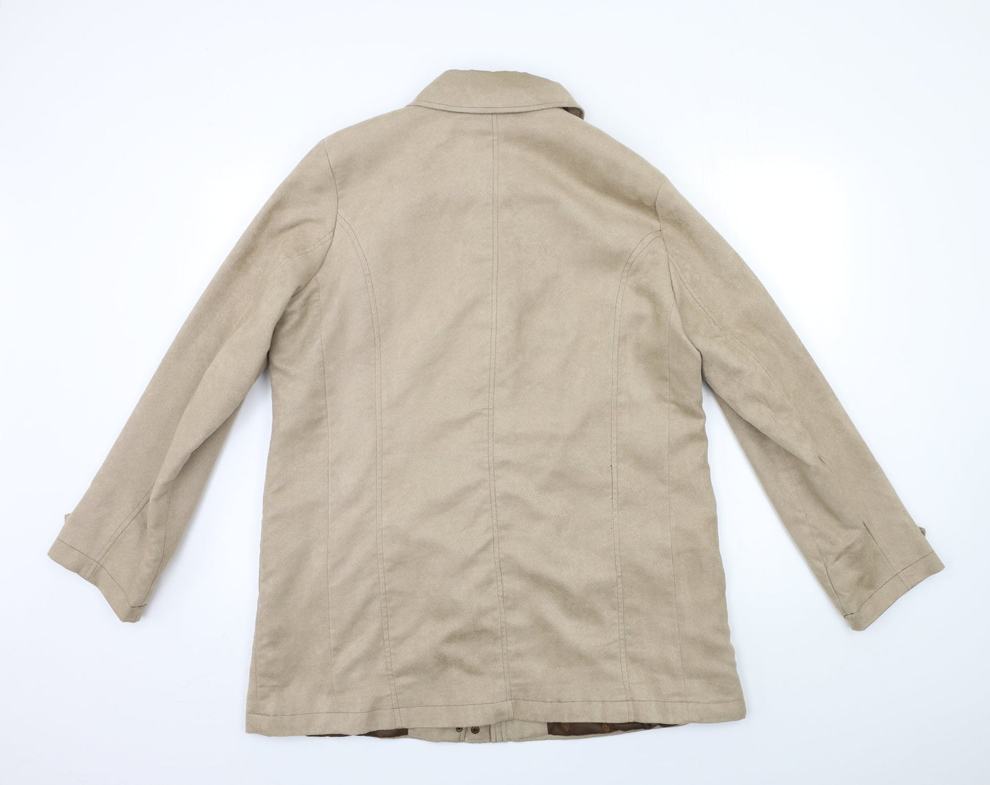 Womens UK Size M Bonmarché Beige Overcoat