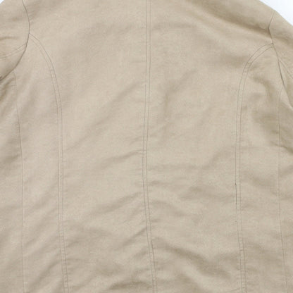 Womens UK Size M Bonmarché Beige Overcoat