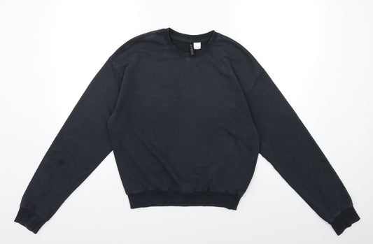 H&M Womens Grey   Pullover Sweatshirt Size XS
