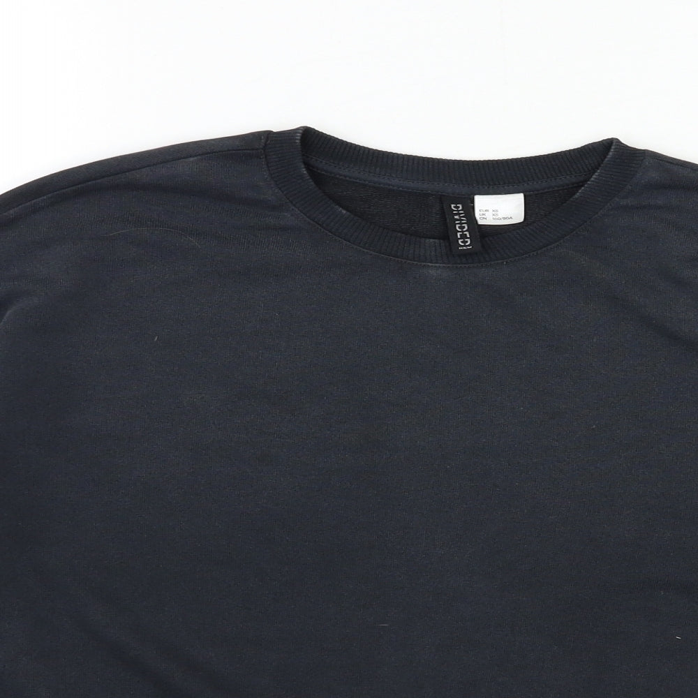 H&M Womens Grey   Pullover Sweatshirt Size XS