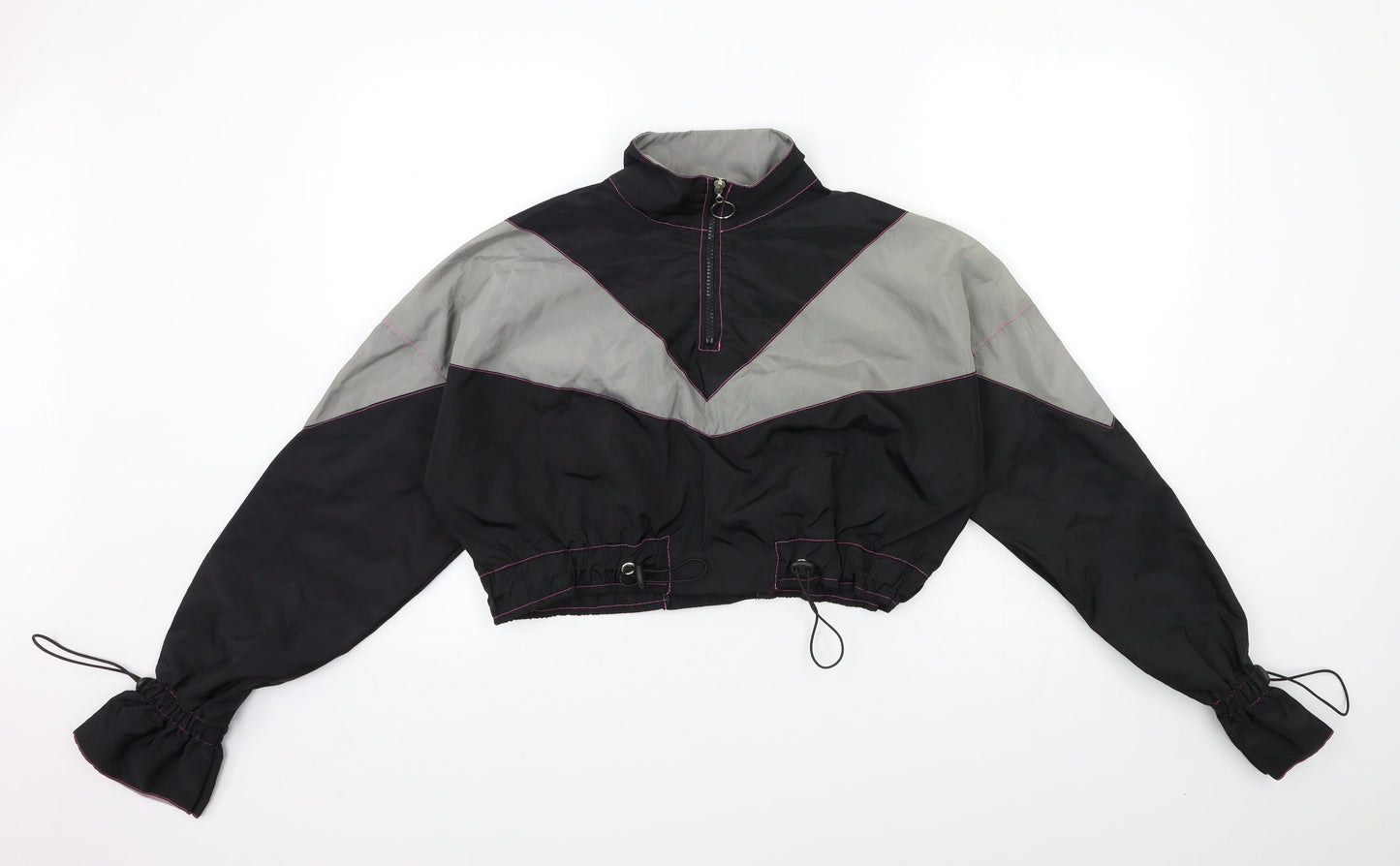 Womens UK Size 8 PRETTYLITTLETHING Black Jacket