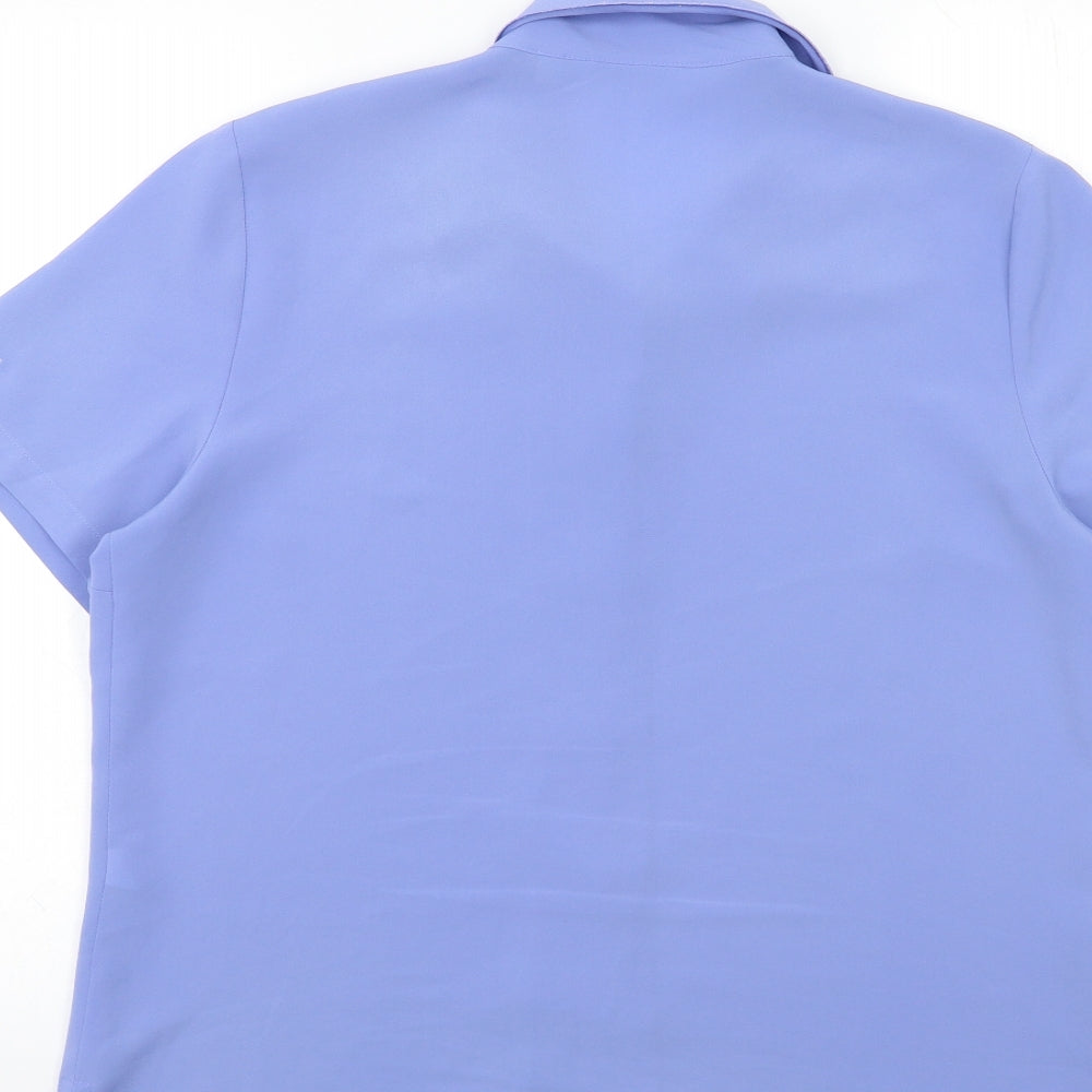 EWM Womens Blue   Basic Button-Up Size 12