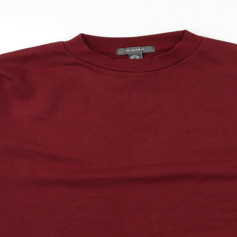 Primark Womens Red   Pullover Sweatshirt Size 6