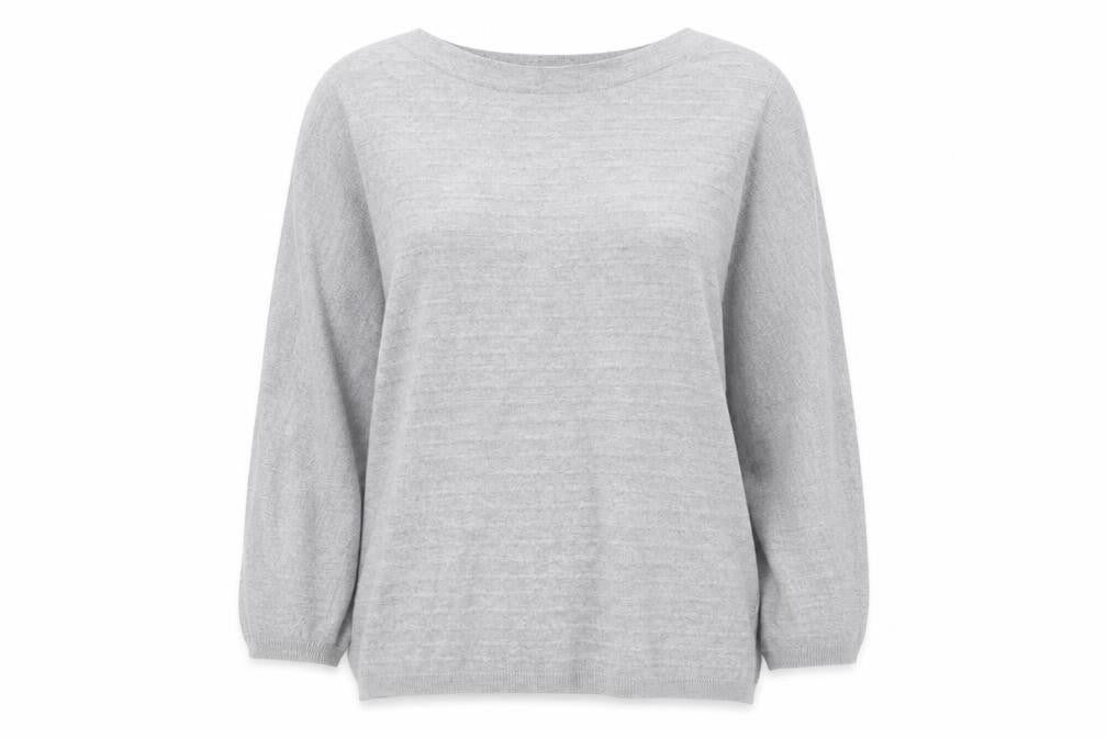 Bonmarché Womens Grey Knit Pullover Jumper Size L