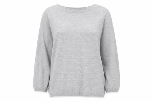 Bonmarché Womens Grey Knit Pullover Jumper Size L