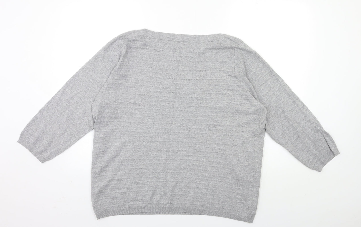 Womens UK Size L Bonmarché Grey Pullover Jumper
