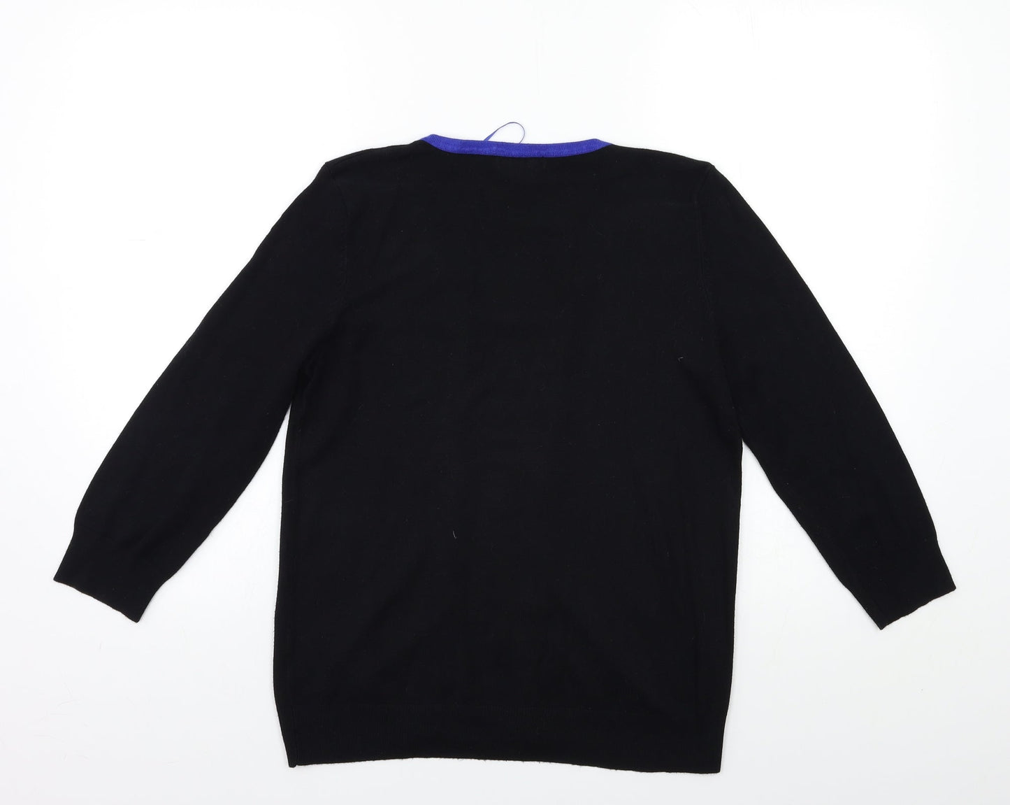 Womens UK Size 12 M&Co Black Pullover Jumper