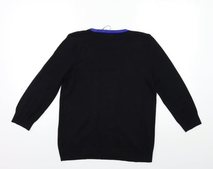 Womens UK Size 12 M&Co Black Pullover Jumper
