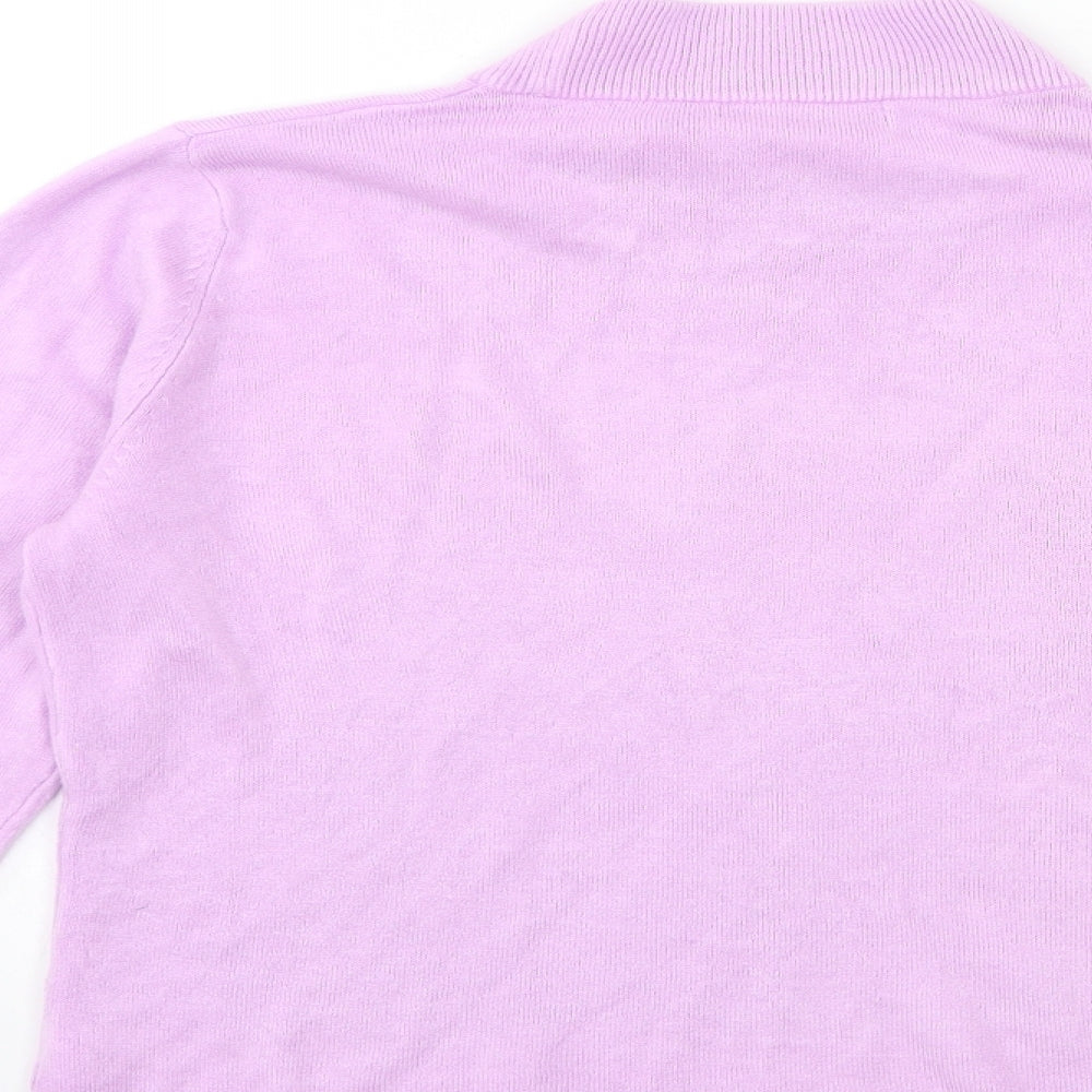 Bonmarché Womens Pink  Knit Pullover Jumper Size M