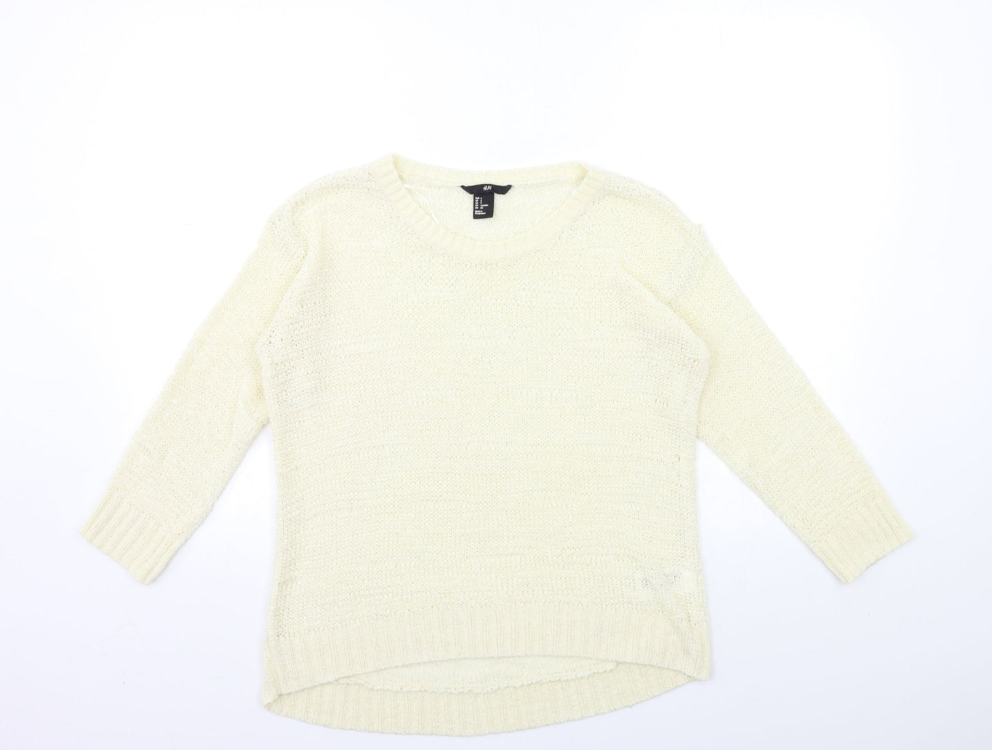 Womens UK Size S H&M Ivory Pullover Jumper