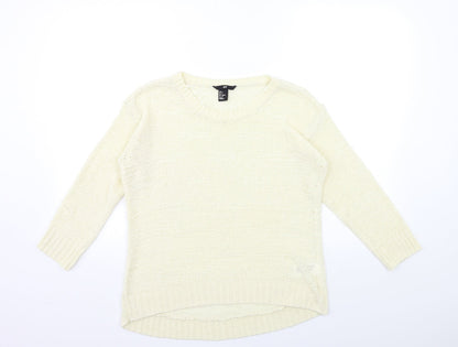 Womens UK Size S H&M Ivory Pullover Jumper