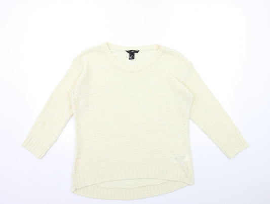 Womens UK Size S H&M Ivory Pullover Jumper