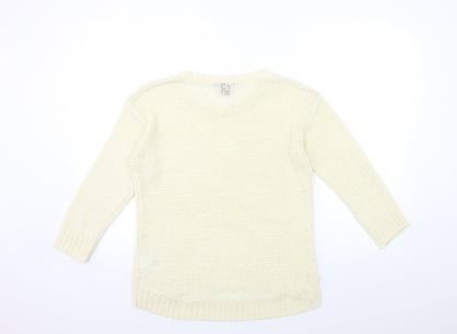 Womens UK Size S H&M Ivory Pullover Jumper